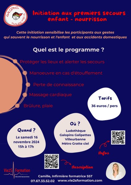ATELIERS PREMIERS SECOURS NOURISSON