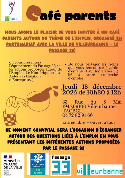 Café Parents – Spécial Emploi