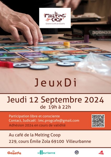 Soirée JeuxDi - Jeux de société