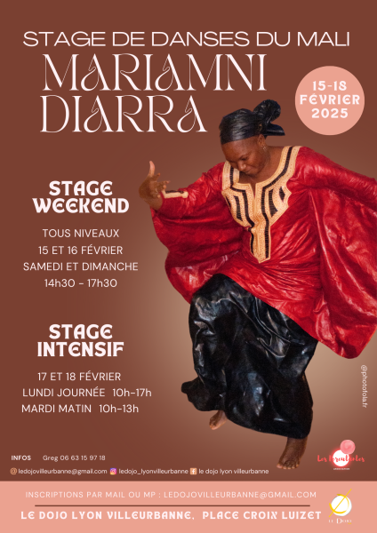 Stage de danses du Mali avec Mariamni Diarra