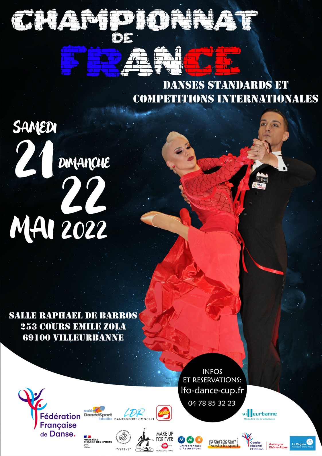 Championnats de France de Danses Standards et Compétitions Internationales de danses Latines et Standards