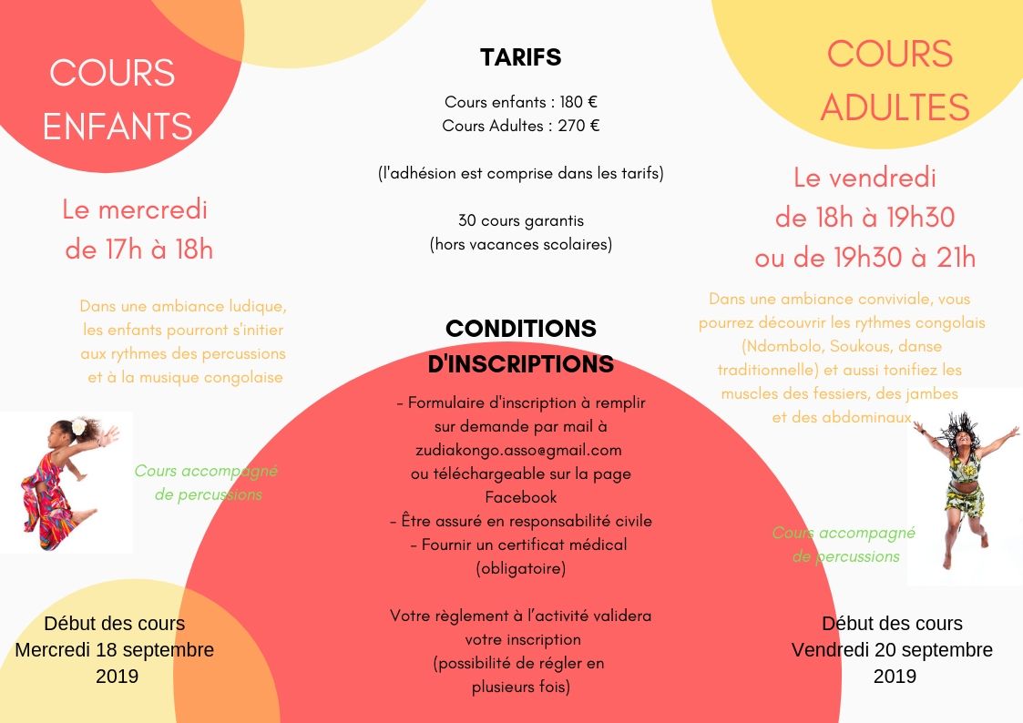 Cours de danses africaines Enfants-Ados