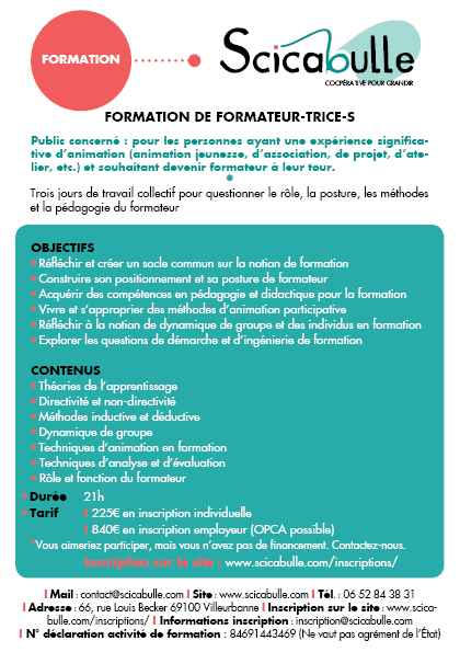 Formation de formateur-trice-s