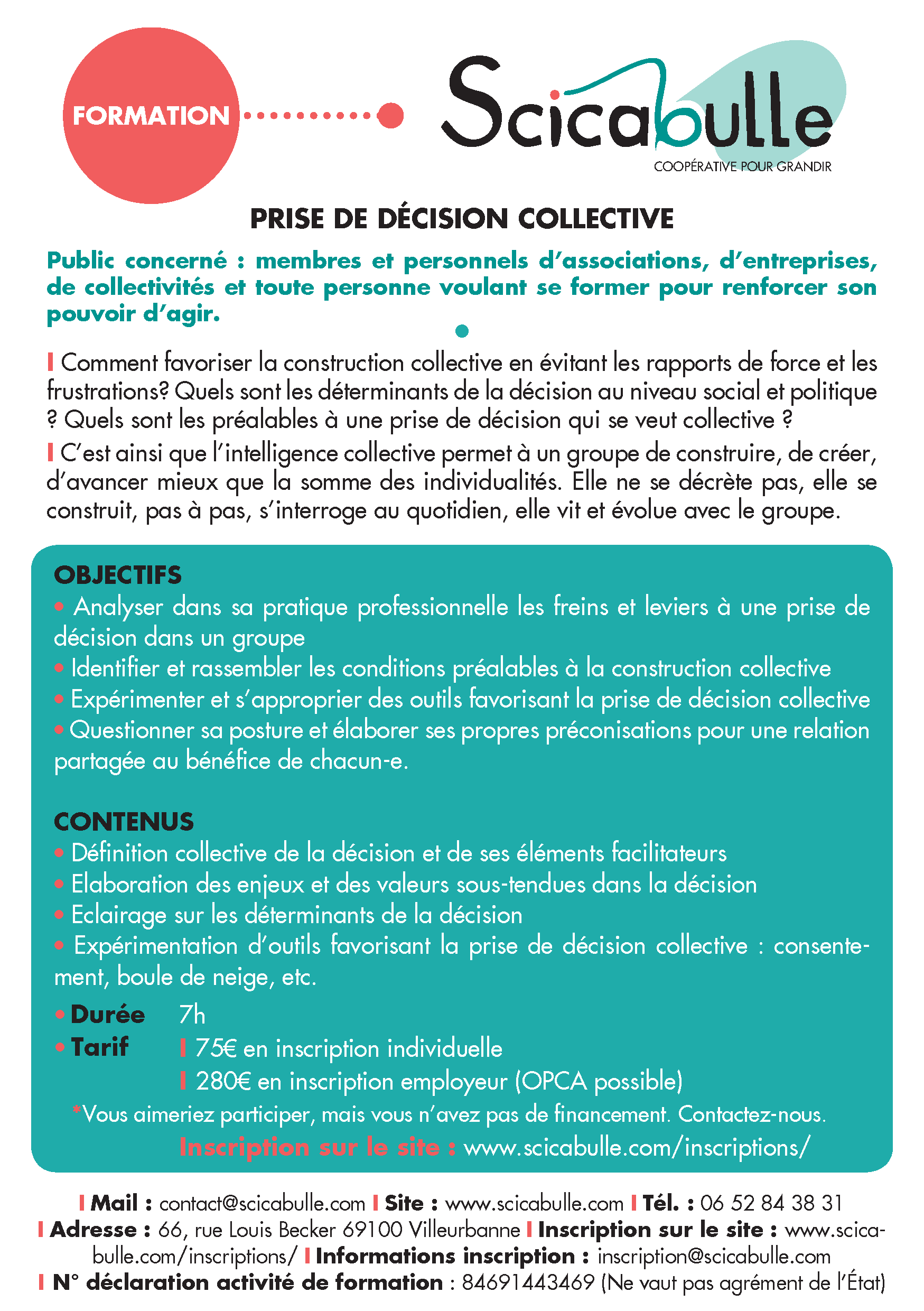 Formation : prise de décision collective