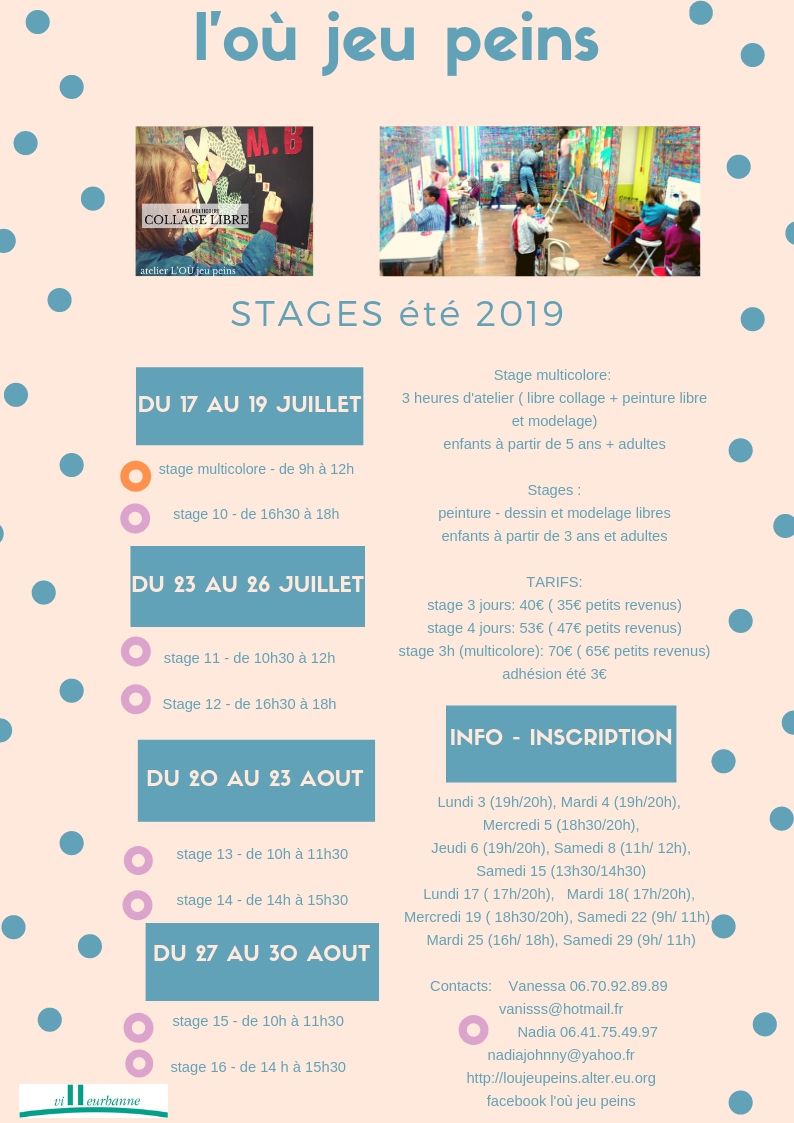 Inscription stages et séances 2019.2020
