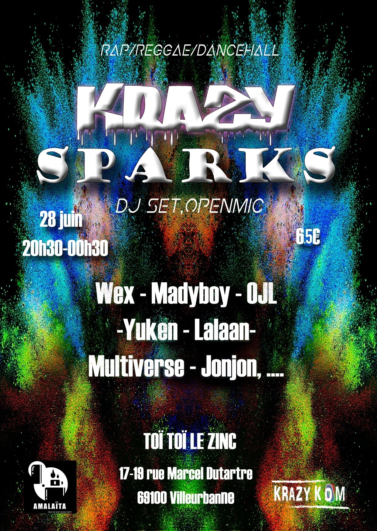 Krazy Sparks : Concert & Open Mic