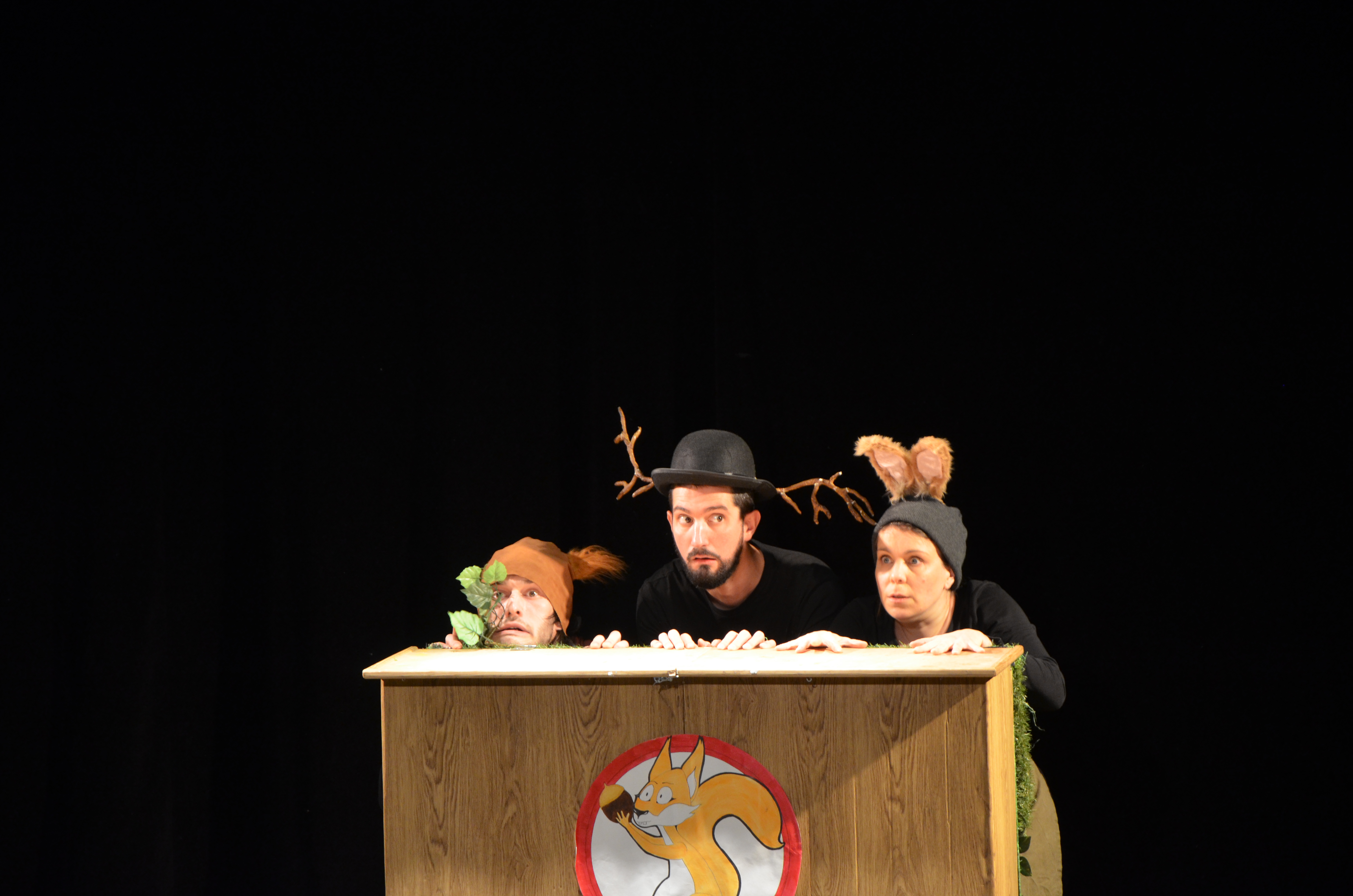 Le Loup en slip- Cie CréACT’itude, d’après M. Itoïz, W. Lupano et P. Cauuet. Mise en scène de C. Dussauge. Festival Brut de Fabrique