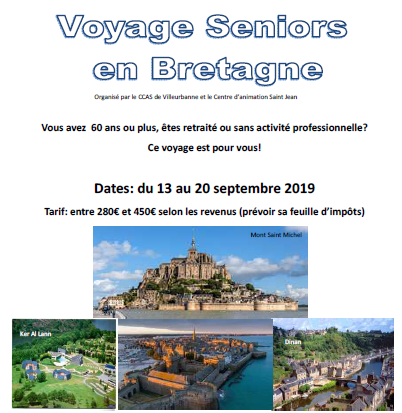 Les Seniors préparent leur voyage