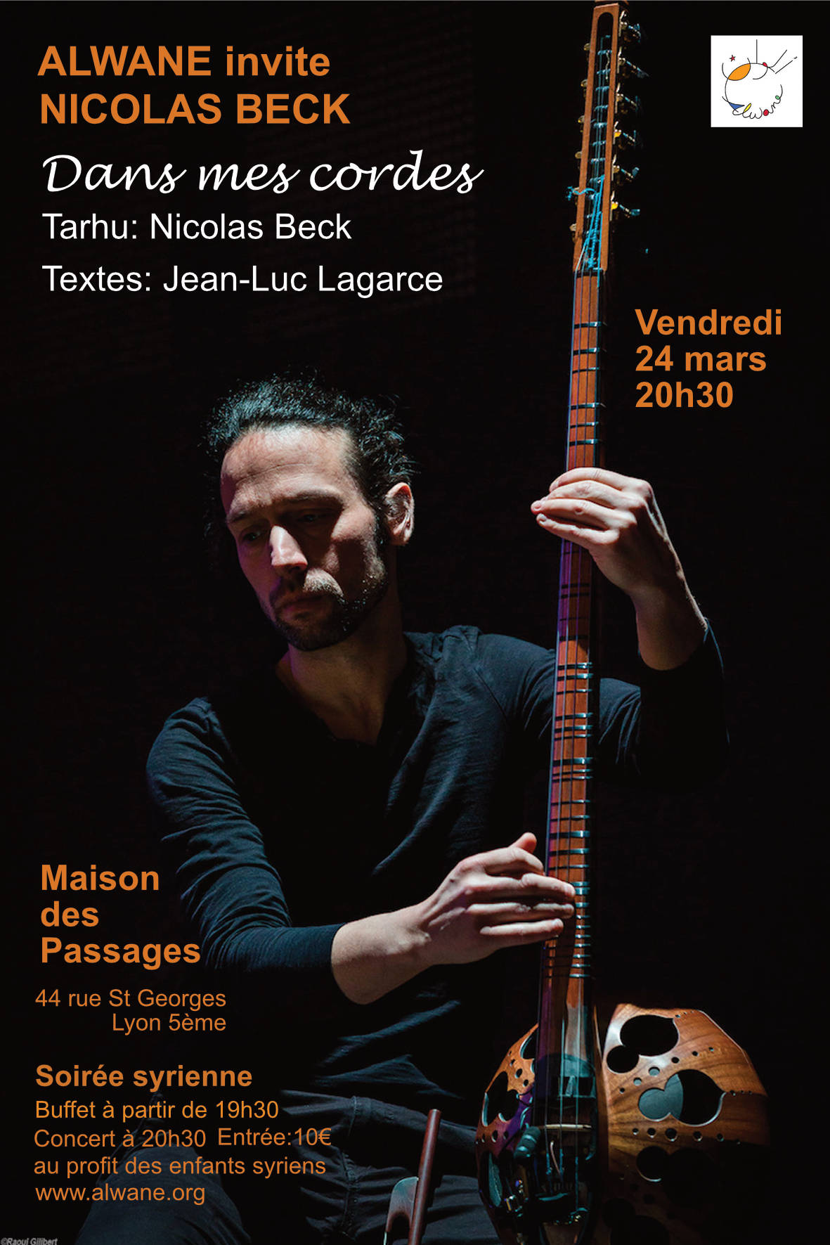 Nicolas Beck, concert de Tarhu/Textes de Jean-Luc Lagarce