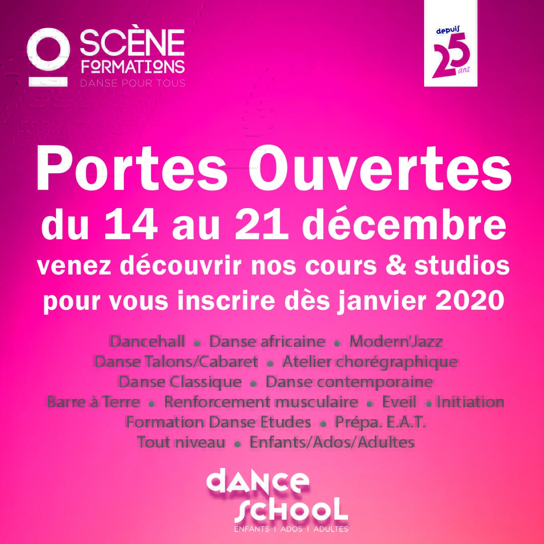 PORTES OUVERTES DANCE SCHOOL SCENE FORMATIONS