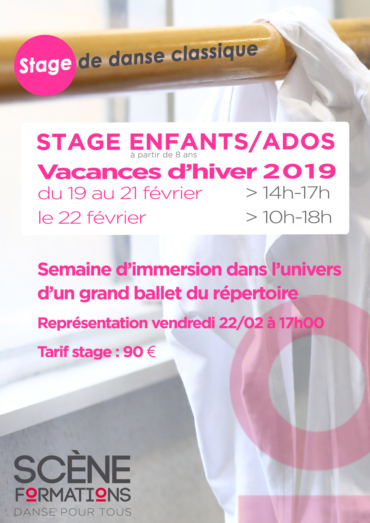 STAGE DE DANSE CLASSIQUE ENFANT/ADO