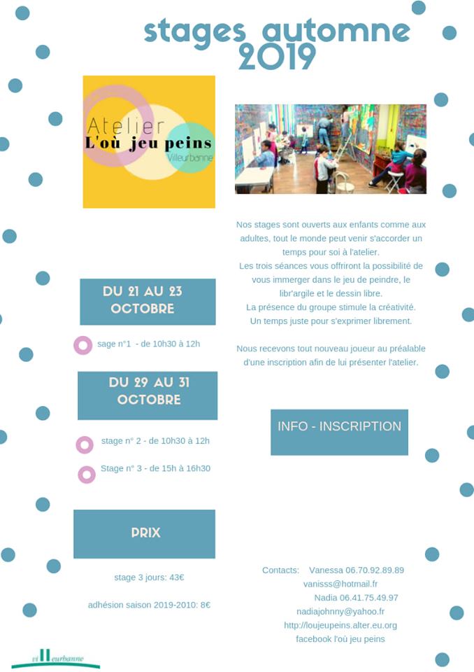 Stage Jeu de Peindre + Modelage de l'argile